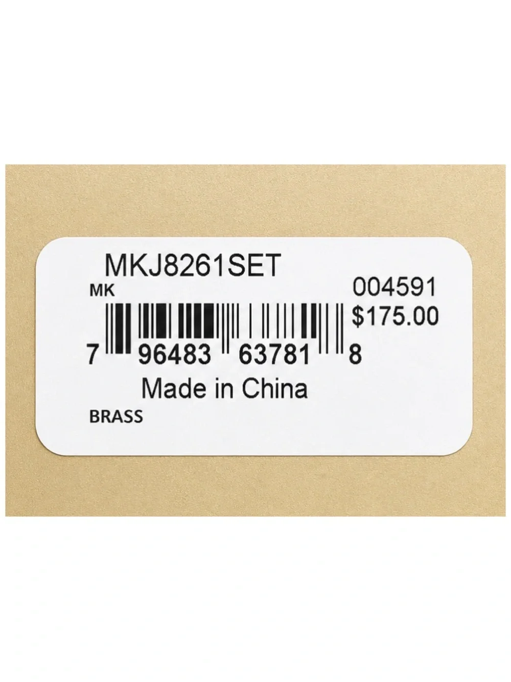 Michael Kors gold tone